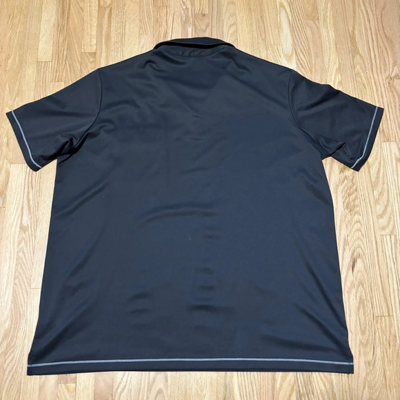 Adidas | Black Polo Golf Shirt  with Front Pocket - Picture 7 of 8
